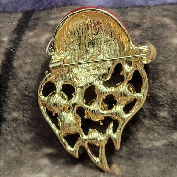 Austrian Crystal Santa Brooch - Picture 2 of 8
